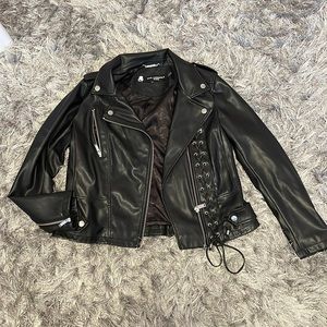 KARL LAGERFELD PARIS leather jacket women’s L